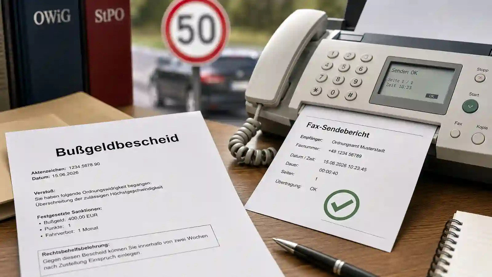 Einspruch per Fax nicht angekommen? Bundesverfassungsgericht stoppt Fahrverbot