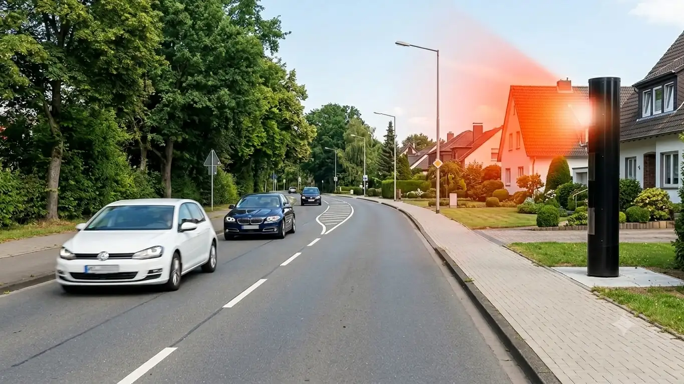 Neuer Blitzer auf der B239 in Kirchlengern: Tempo 50/70 im Wechsel