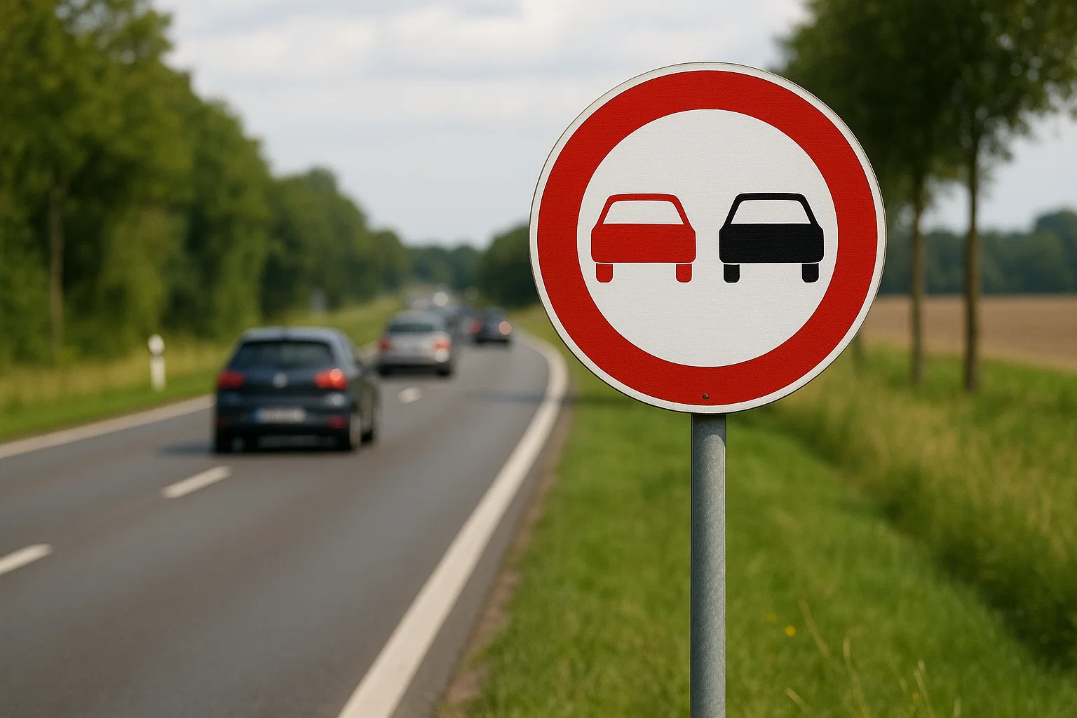 Verkehrszeichen Überholverbot